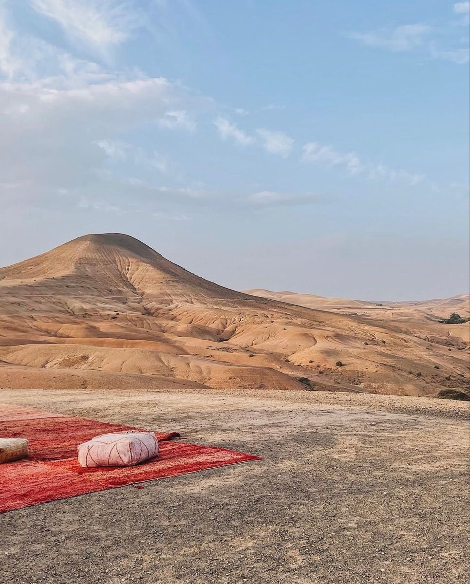 Woestijnlandschap bij Marrakech